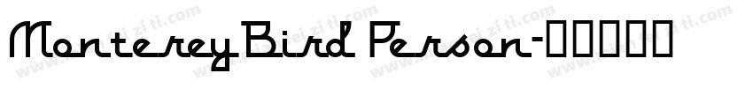 MontereyBird Person字体转换